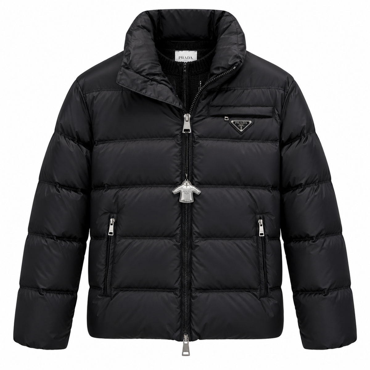 Prada Black Quilted Puffer Jacket