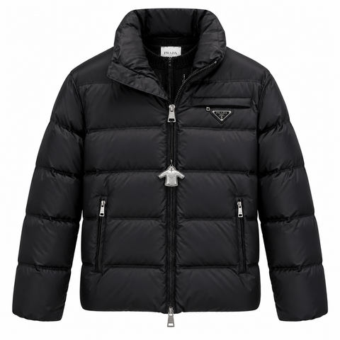 Prada Black Quilted Puffer Jacket