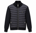 Prada Black Quilted Knit-Sleeve Jacket