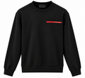 Prada Black Red Logo Crewneck Sweatshirt