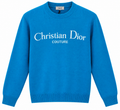 Christian Dior Couture Blue Logo Knit Sweater