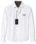 Fendi Roma Logo Long-Sleeve Shirt – White