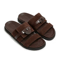 Hermès Empire Sandals – Dark Brown Suede