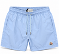 Moncler Logo Swim Shorts – Light Blue