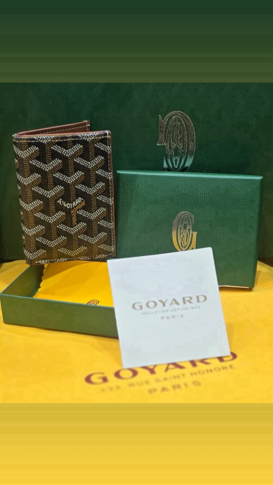 Goyard Victoire Bifold Wallet – Black & Brown