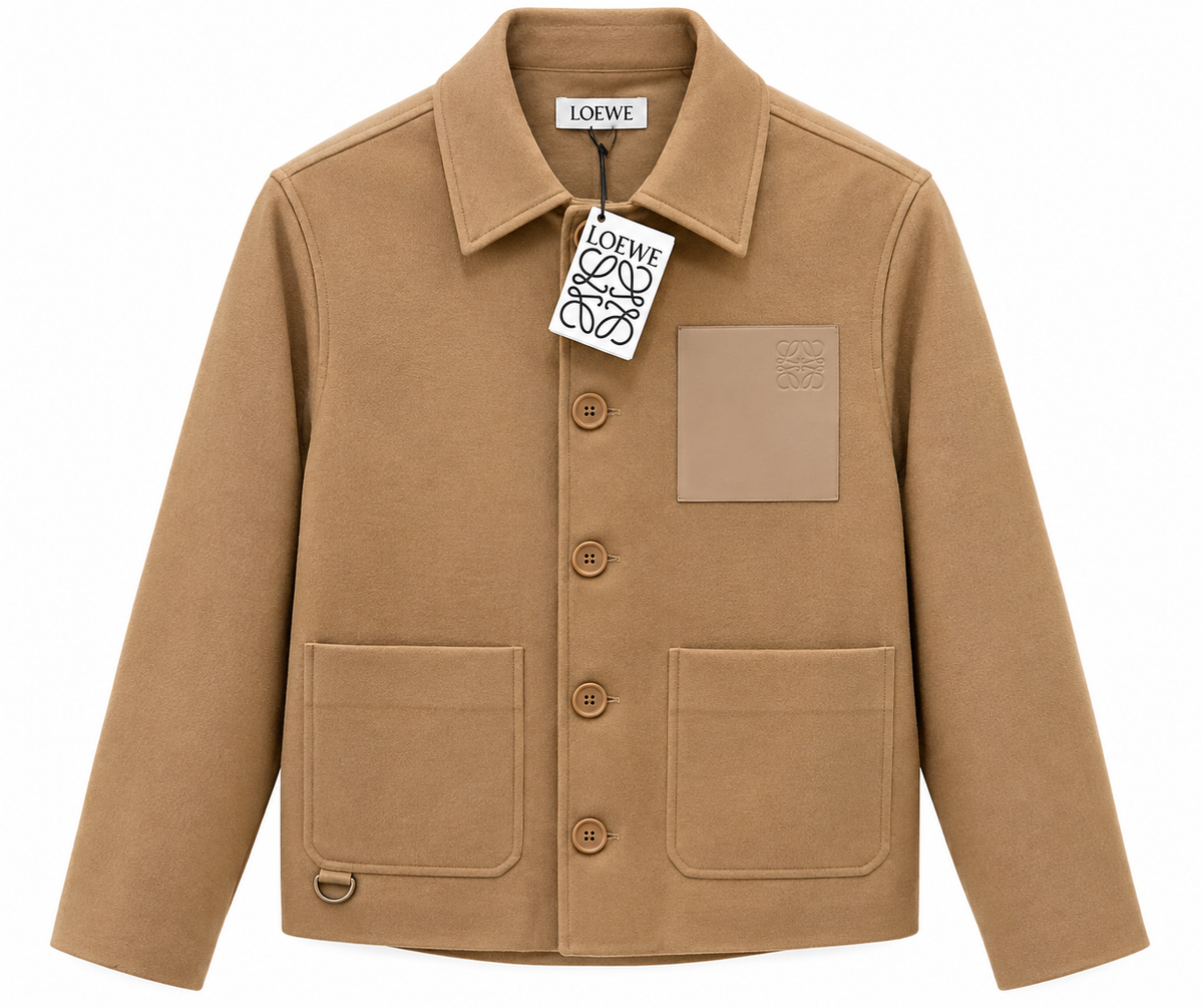 Loewe Anagram Patch Chore Jacket – Camel Beige