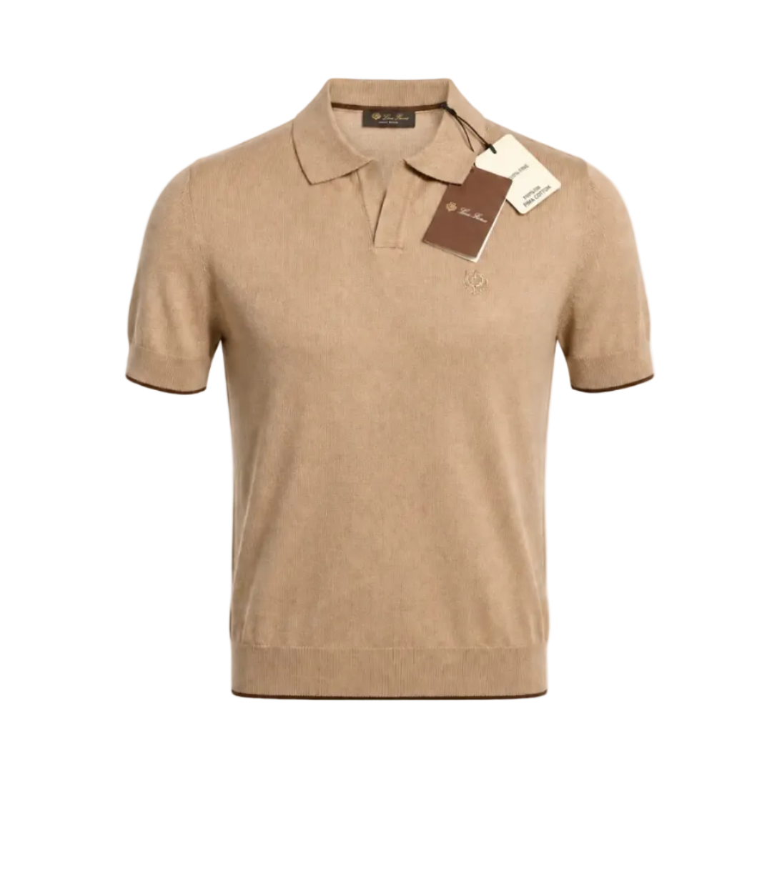 Loro Piana Knitted Polo Shirt – Beige