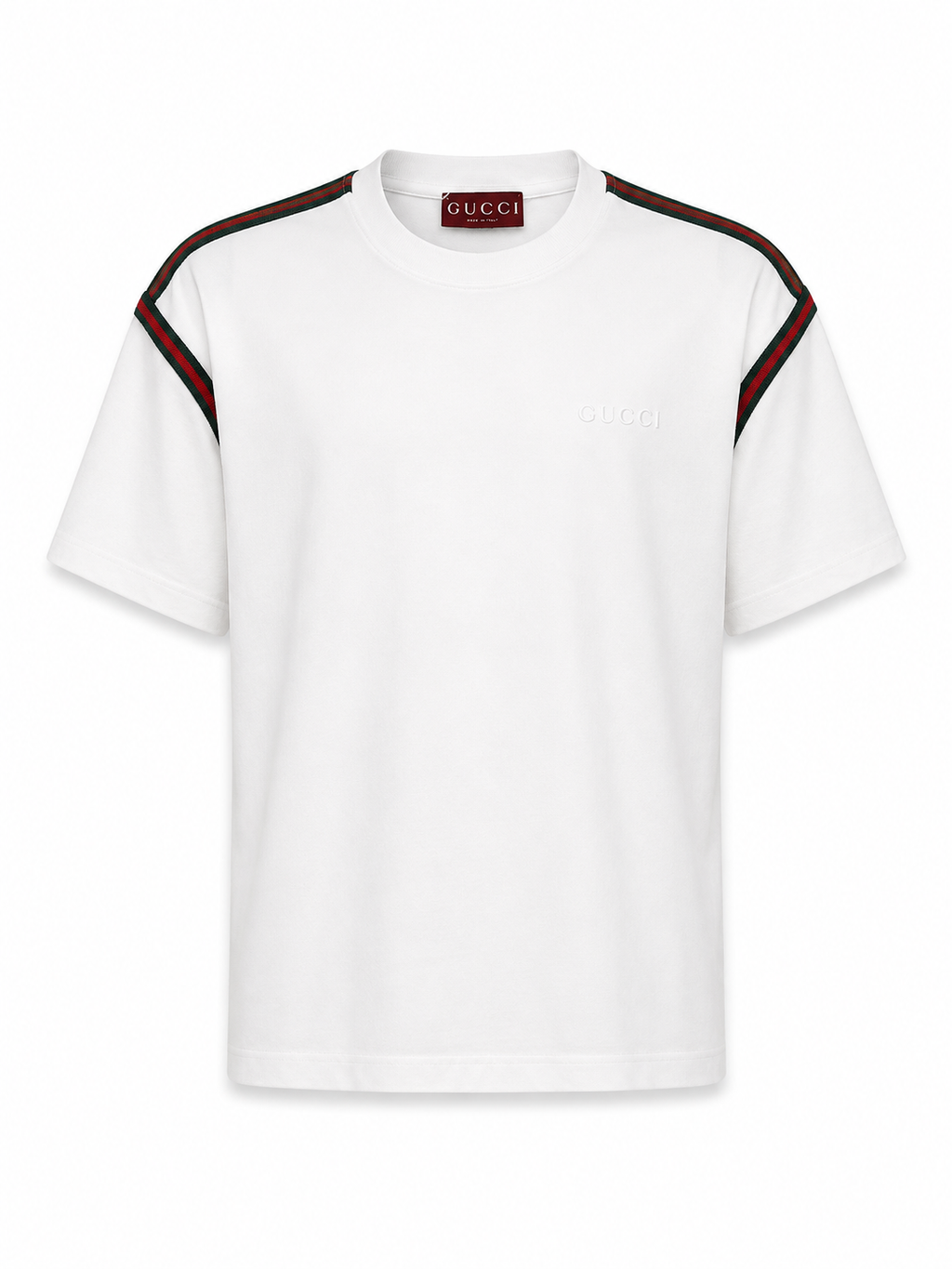 Gucci Web Stripe T-Shirt – White