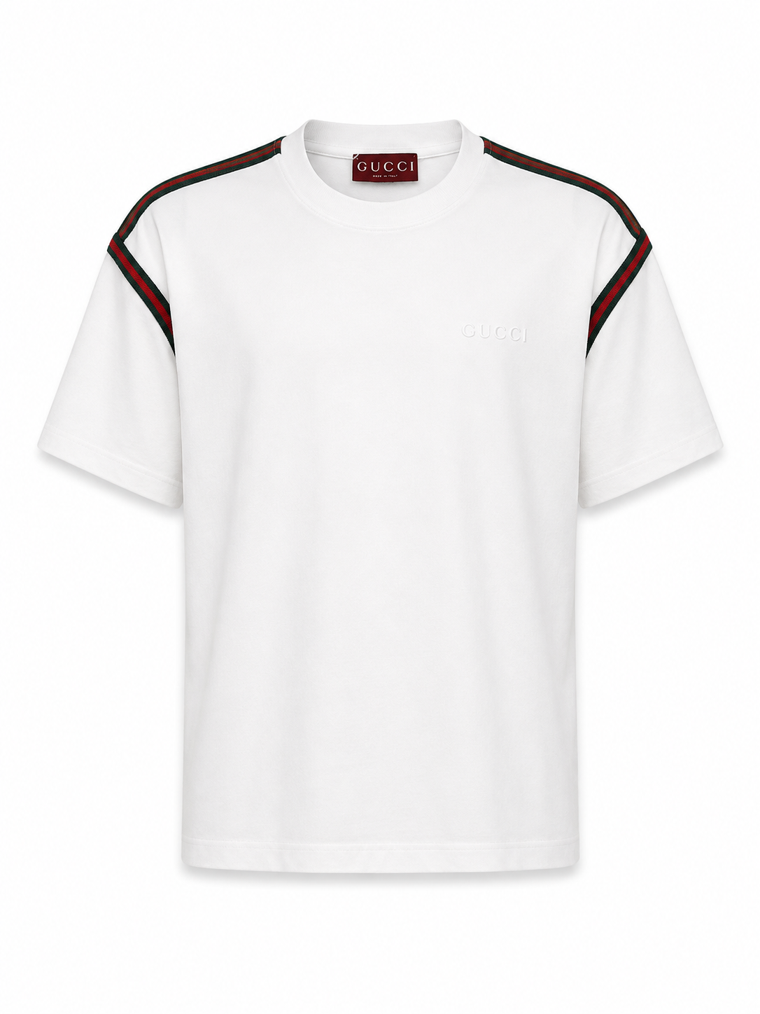 Gucci Web Stripe T-Shirt – White