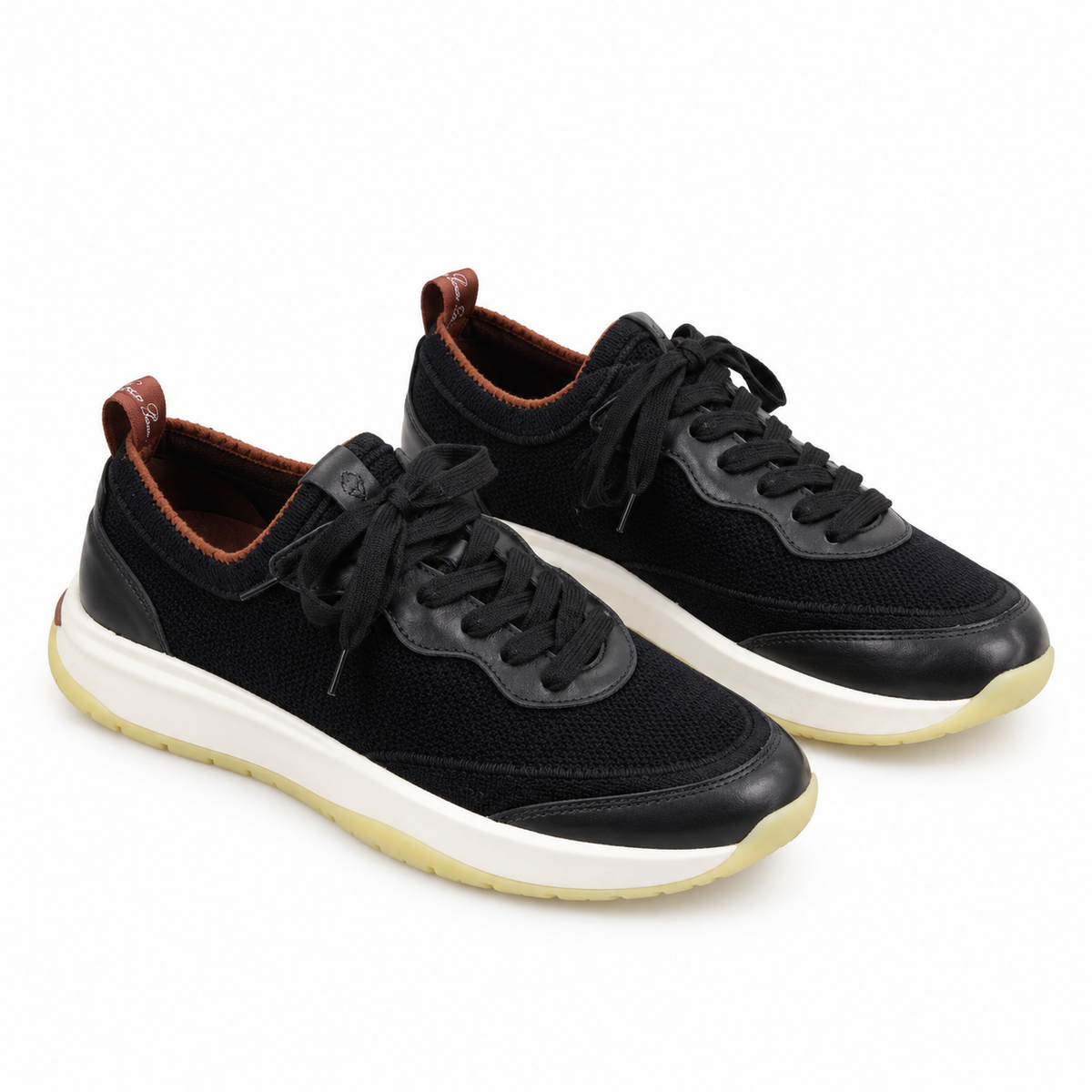Loro Piana Summer Walk Sneakers – Black & Ivory