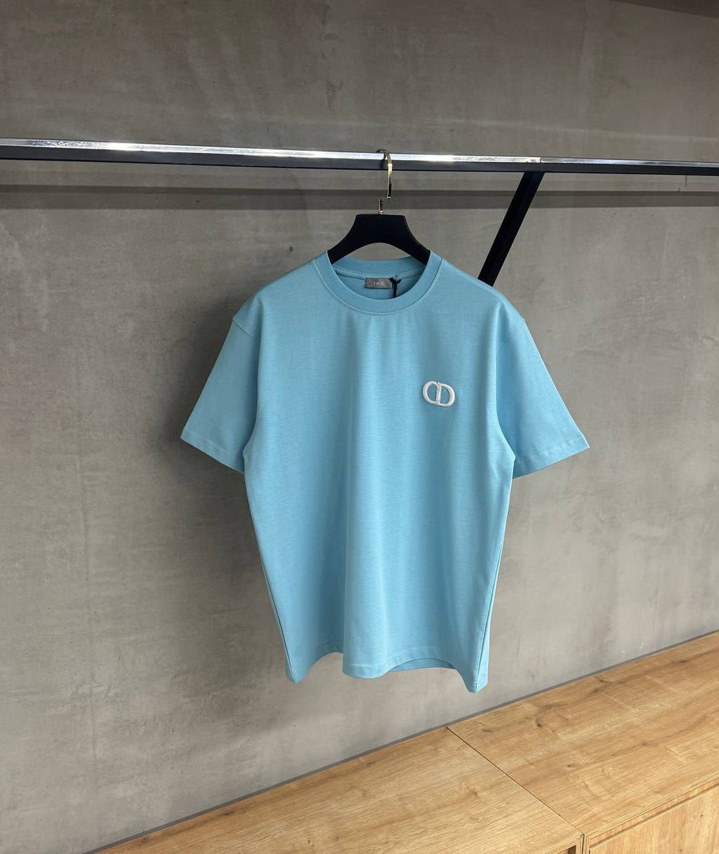 Dior CD Icon T-Shirt – Light Blue