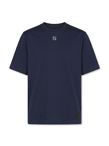 Fendi FF Logo T-Shirt – Navy Blue