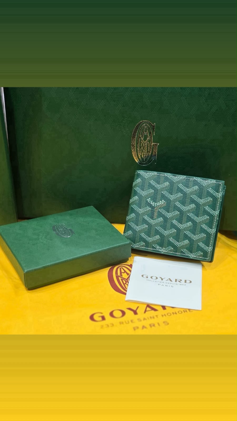 Goyard Saint Florentin Card Holder – green