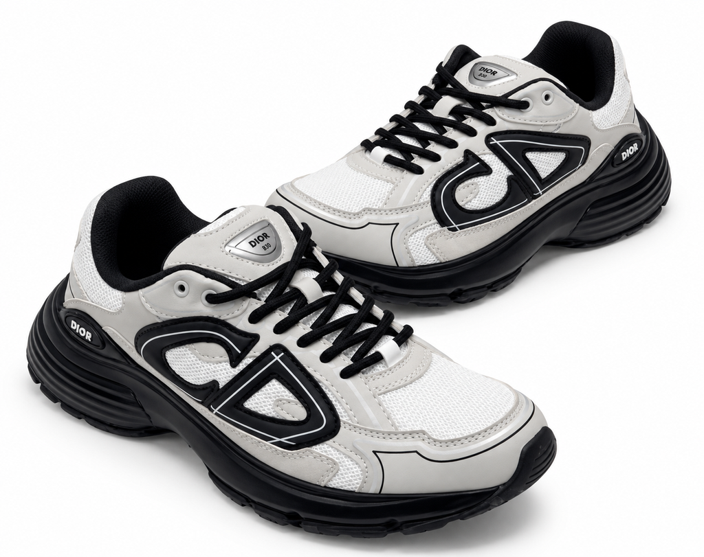 Dior B30 Sneakers – White, Grey & Black