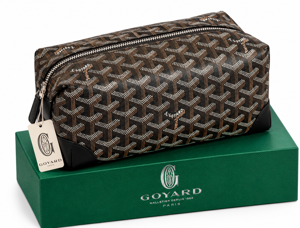 Goyard Senat Toiletry Pouch – Black & Brown