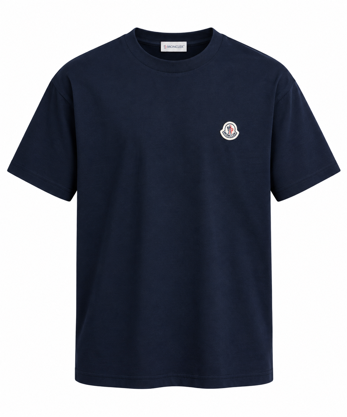 Moncler Logo Patch T-Shirt – Navy