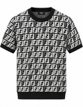 Fendi FF Monogram Knit T-Shirt – Black & White