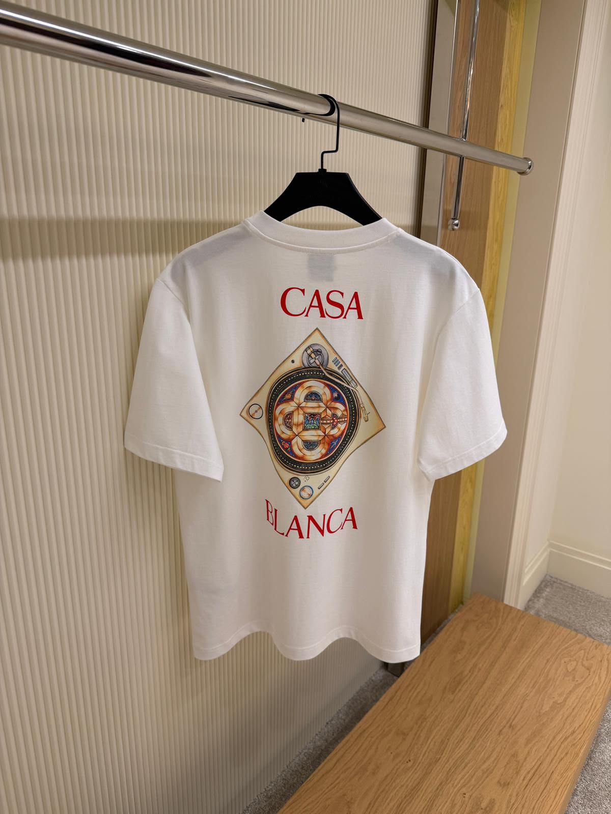 Casablanca Emblem Logo T-Shirt – White