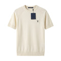 Louis Vuitton Fine Knit Short-Sleeve Sweater – Cream