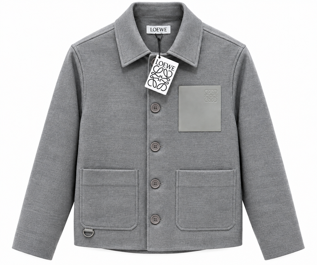 Loewe Anagram Patch Chore Jacket – Grey