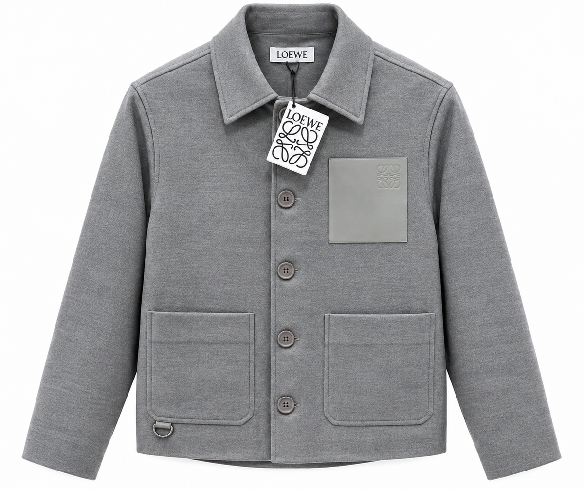 Loewe Anagram Patch Chore Jacket – Grey