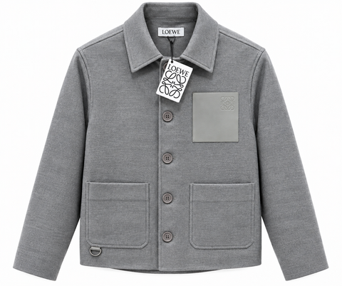 Loewe Anagram Patch Chore Jacket – Grey