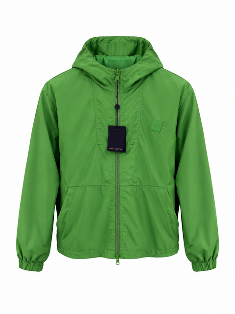 Louis Vuitton Green Hooded Windbreaker Jacket