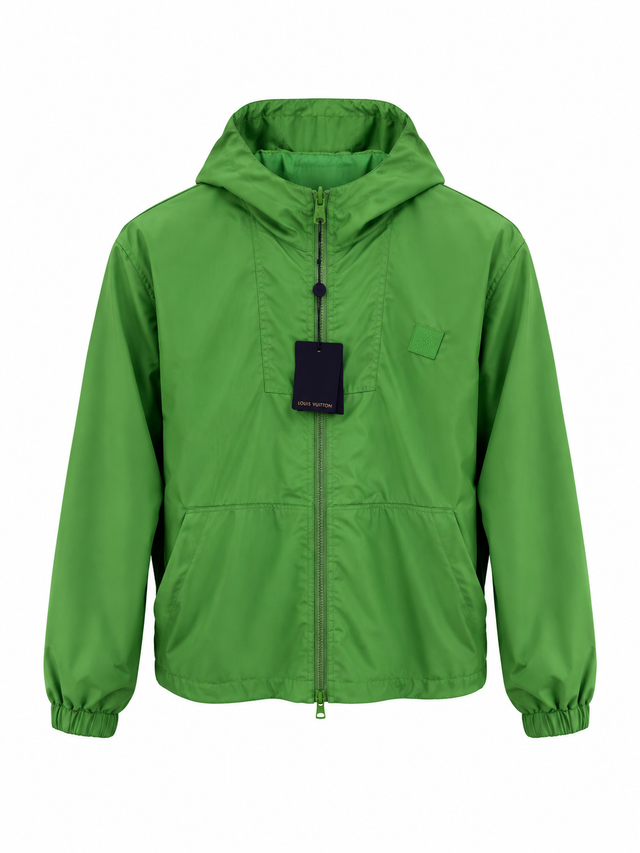 Louis Vuitton Green Hooded Windbreaker Jacket