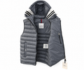 Moncler Hooded Quilted Puffer Vest – Slate Grey