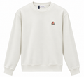 Moncler White Logo Crewneck Sweatshirt