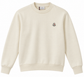 Moncler Cream Logo Crewneck Sweatshirt