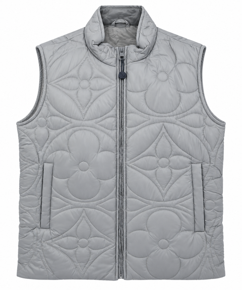 Louis Vuitton Monogram Quilted Puffer Vest – Grey