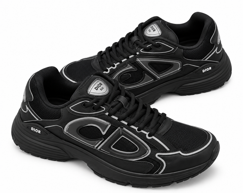 Dior B30 Black Technical Mesh Sneakers