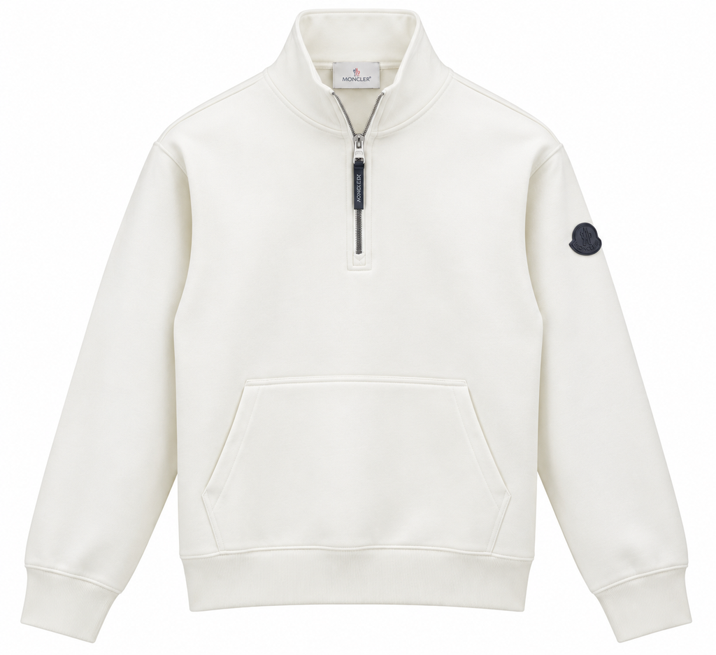 Moncler Half-Zip Sweatshirt – Off White