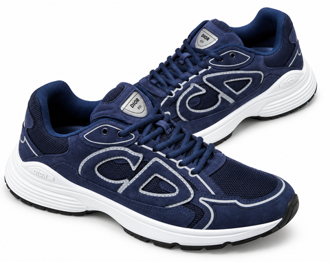 Dior B30 Sneakers – Navy Blue & White