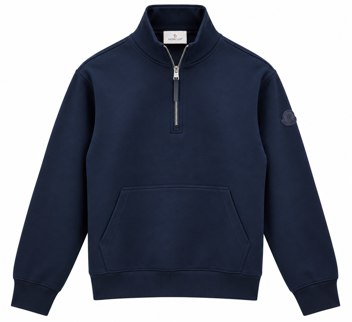 Moncler Half-Zip Sweatshirt – Navy Blue