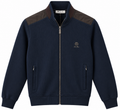 Loro Piana Ribbed Zip-Up Jacket – Navy Blue
