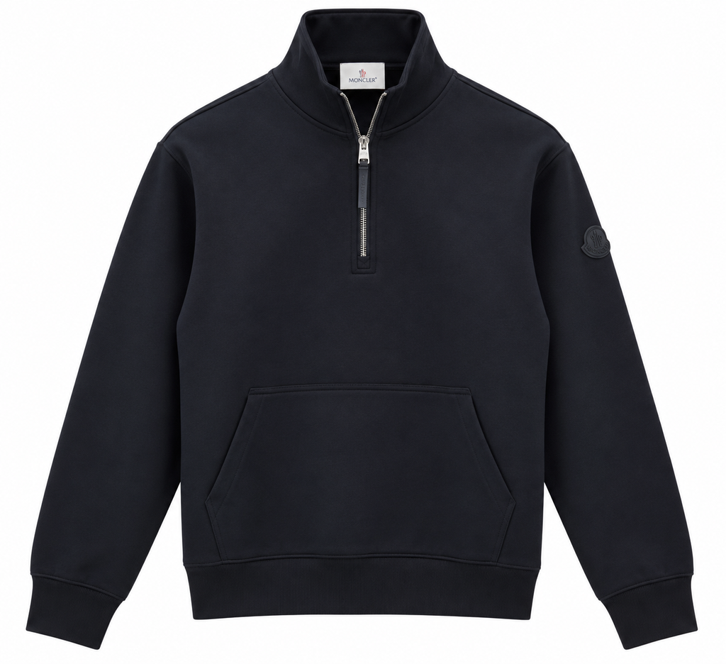 Moncler Half-Zip Sweatshirt – Black