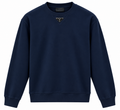 Prada Navy Blue Triangle Logo Crewneck Sweatshirt