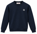 Valentino V Logo Crewneck Sweatshirt – Navy Blue