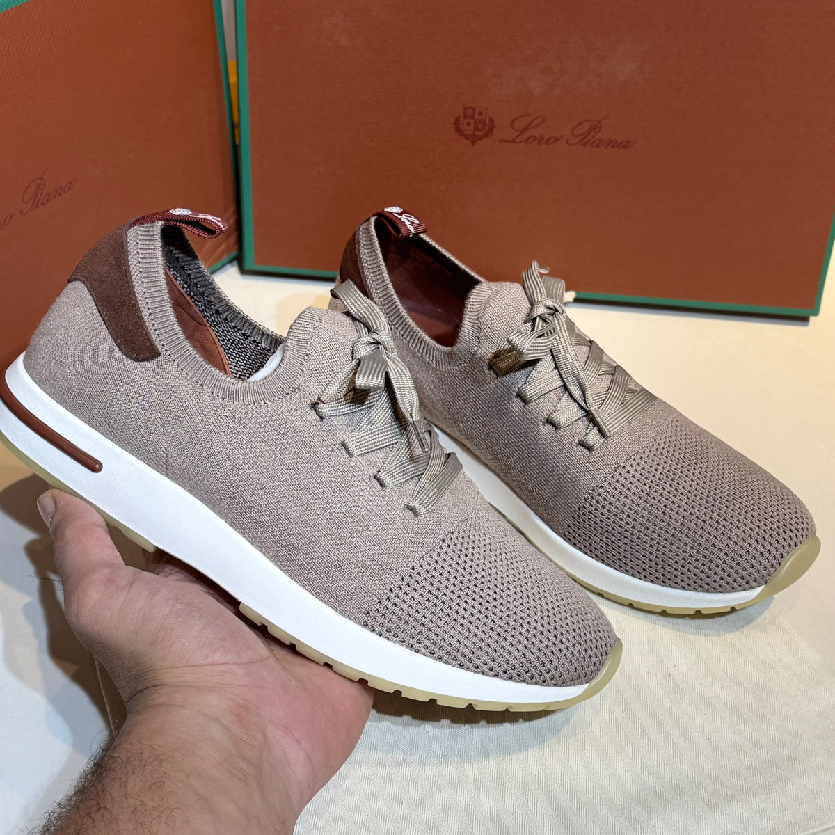 Loro Piana 360 LP Flexy Walk Sneakers – Taupe