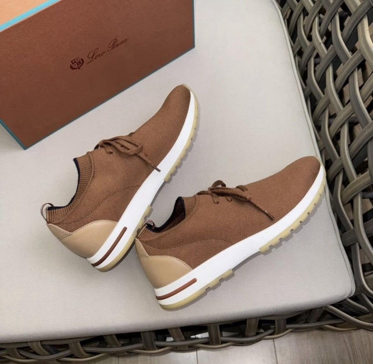 Loro Piana 360 LP Flexy Walk Sneakers – Tobacco Brown