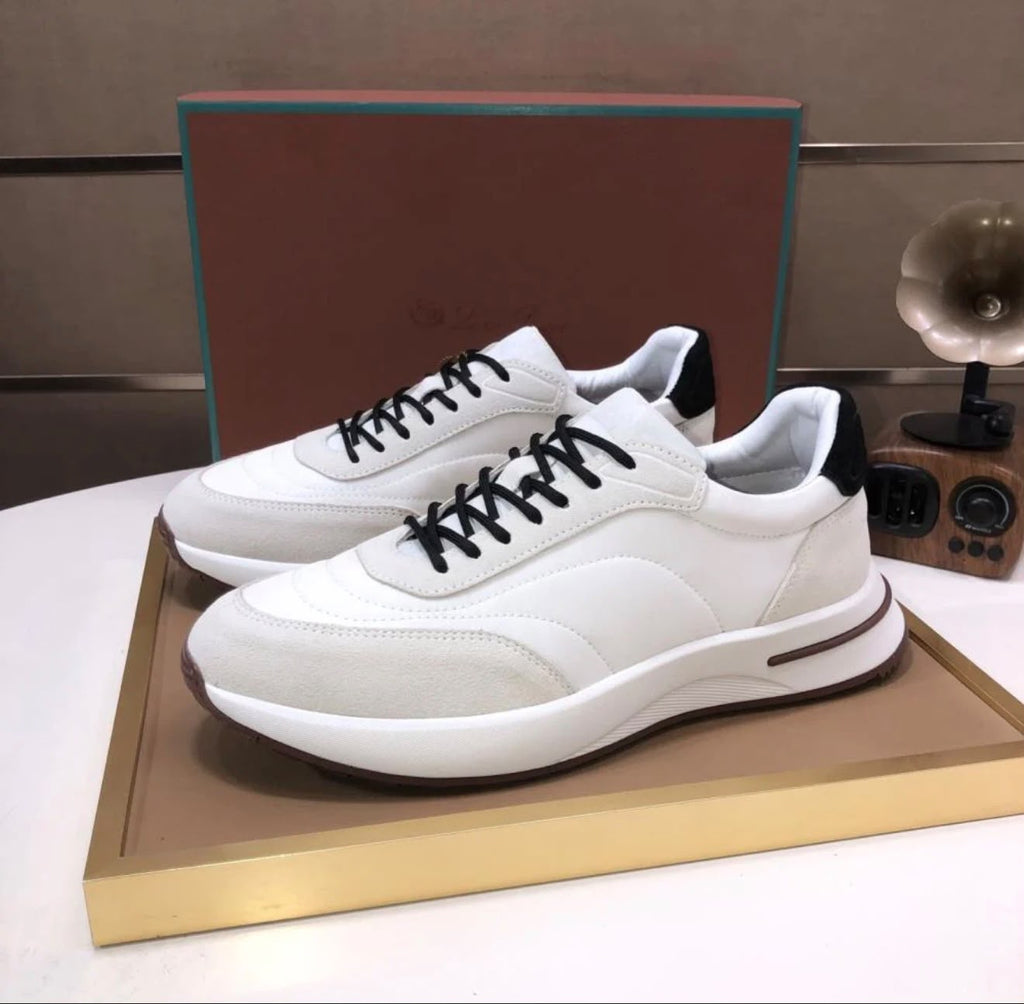 Loro Piana Luxury Runner Sneakers – Ivory White