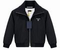 Prada Milano Logo Zip-Up Bomber Jacket – Black