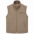 Prada Sleeveless Zip-Up Vest – Taupe