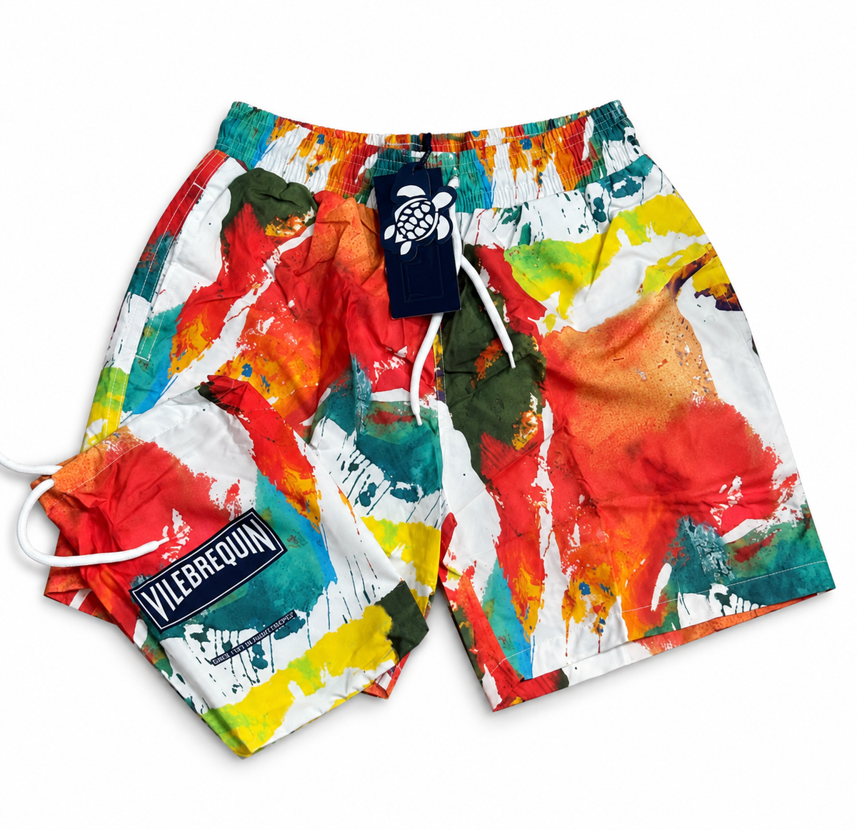 Vilebrequin Abstract Print Shorts - Multicolor & White