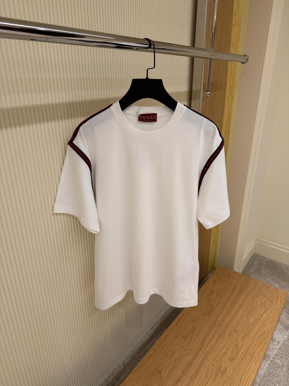 Gucci Web Stripe T-Shirt – White