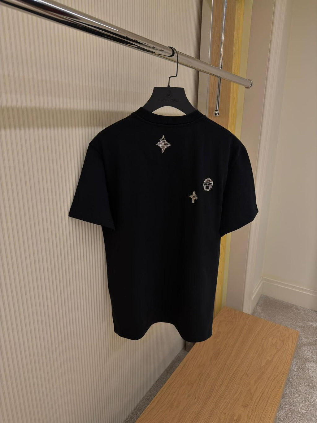 Louis Vuitton Crystal Monogram T-Shirt – Black