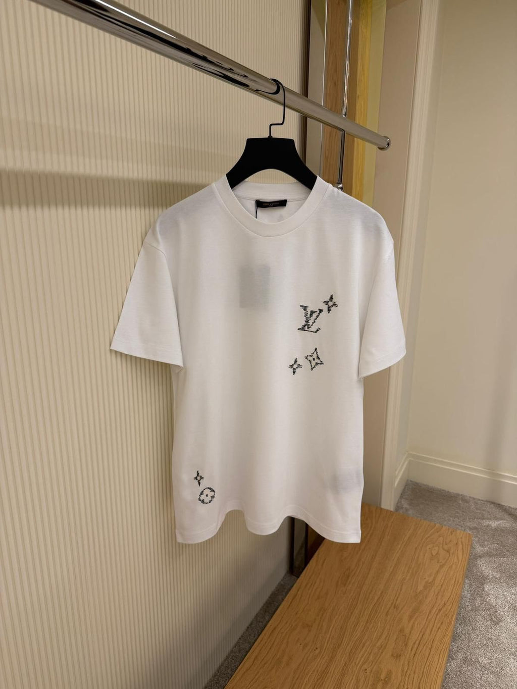 Louis Vuitton Crystal Monogram T-Shirt – White