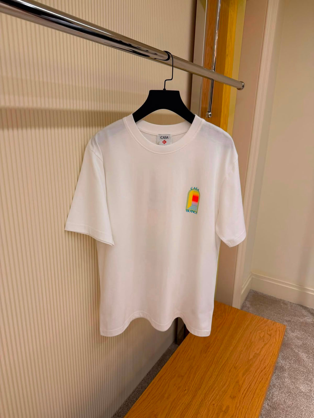 Casablanca Arch Logo T-Shirt – White